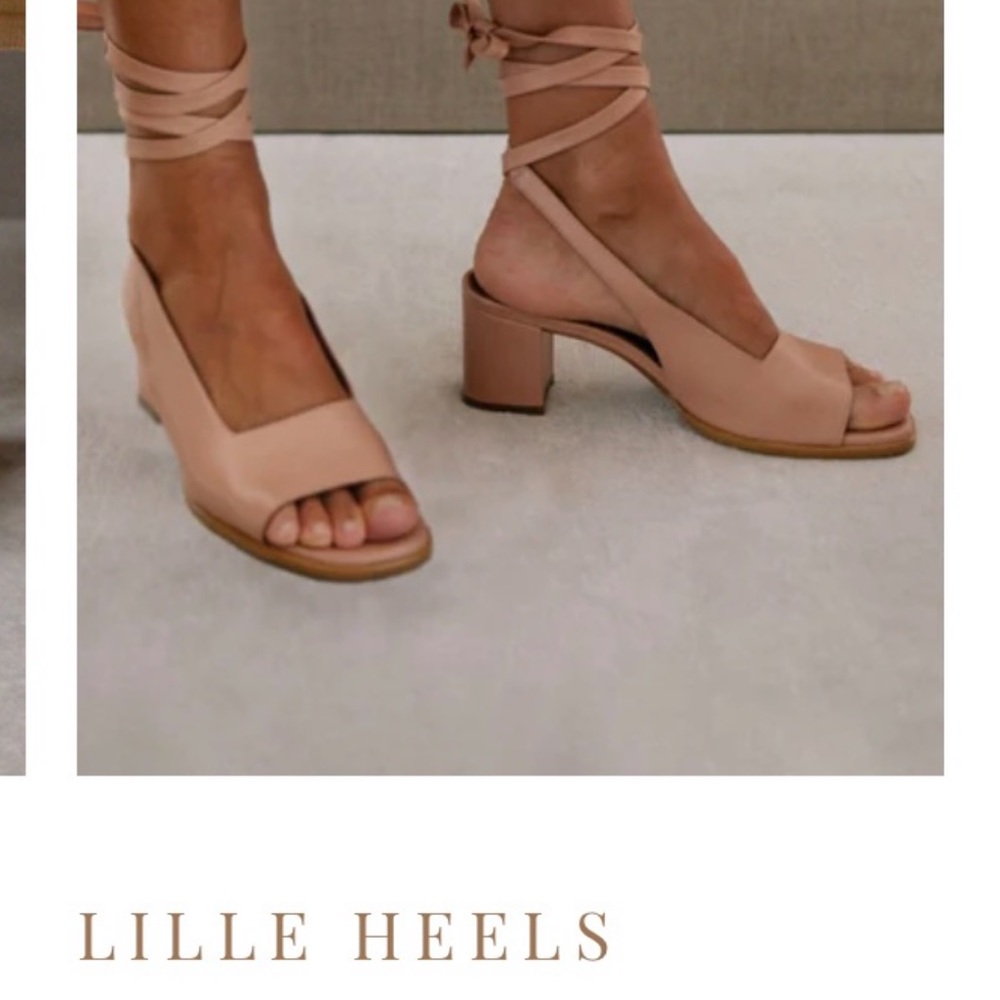 Lille Suede Tan Block Heel Sandals